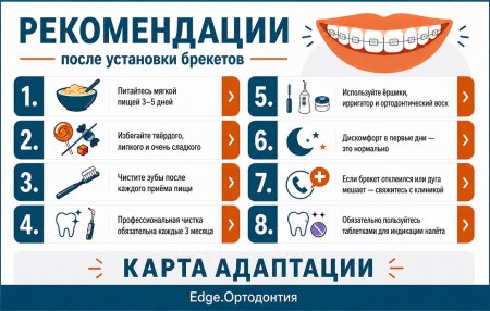 Как ухаживать за зубами после установки брекет - системы?